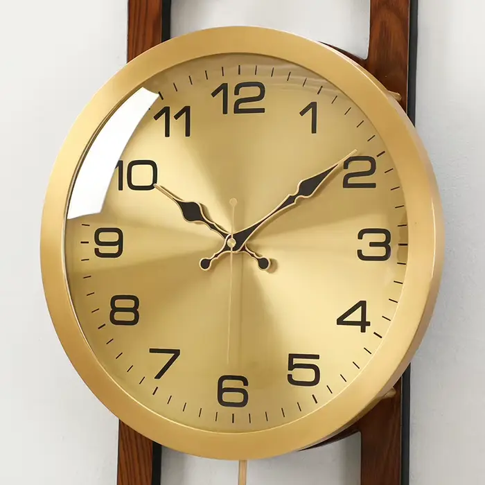 Horloge murale Design Restaurant classique luxe rond Art