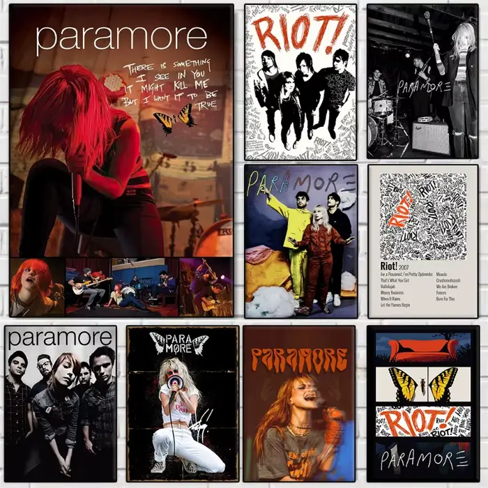 Affiche de la groupe EMO-PUNK américain Paramore