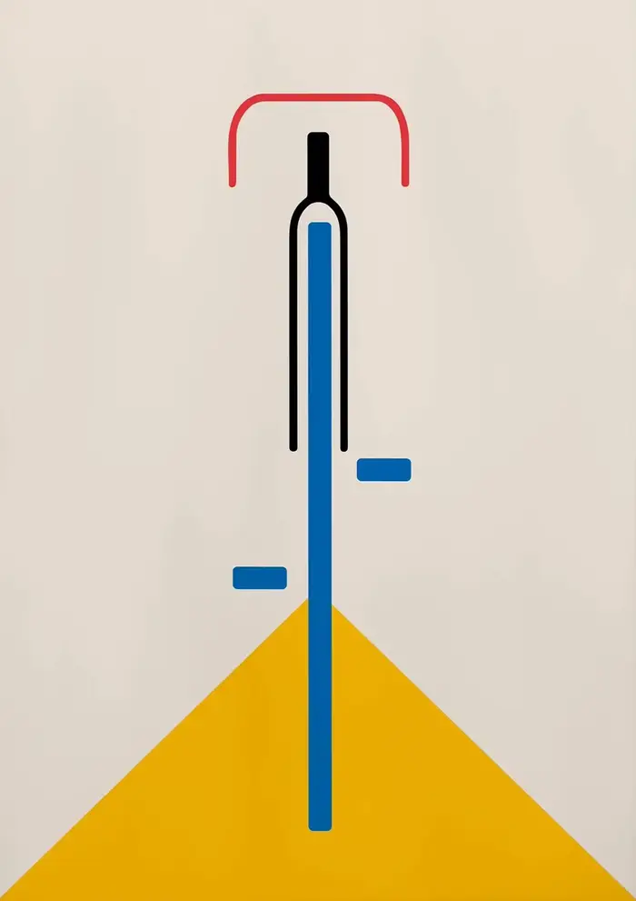 Bauhaus – affiche de vélo moderne du milieu du siècle, peinture sur toile, images murales rétro mini