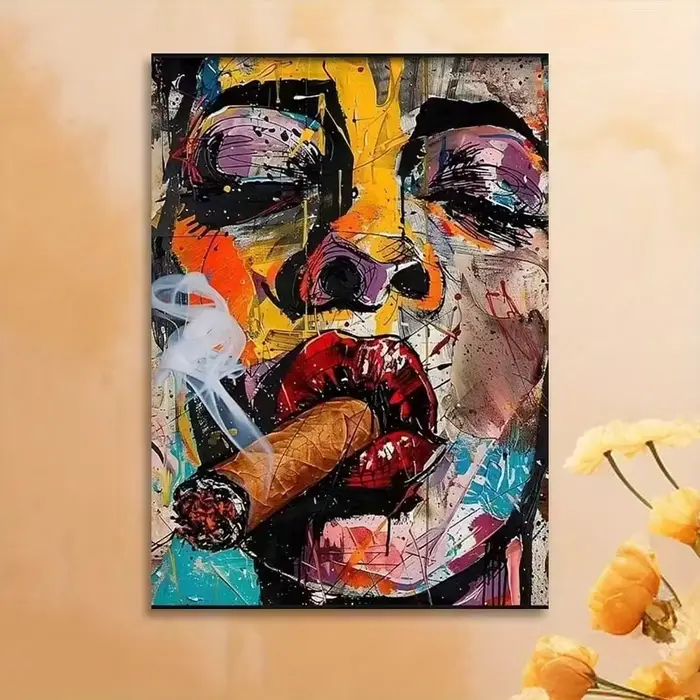 Peinture de visage de femme cubisme Pop Art