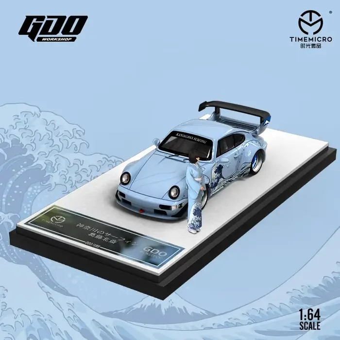 1:64 RWB964 La grande vague de Kanagawa Peinture pour collection et affichage