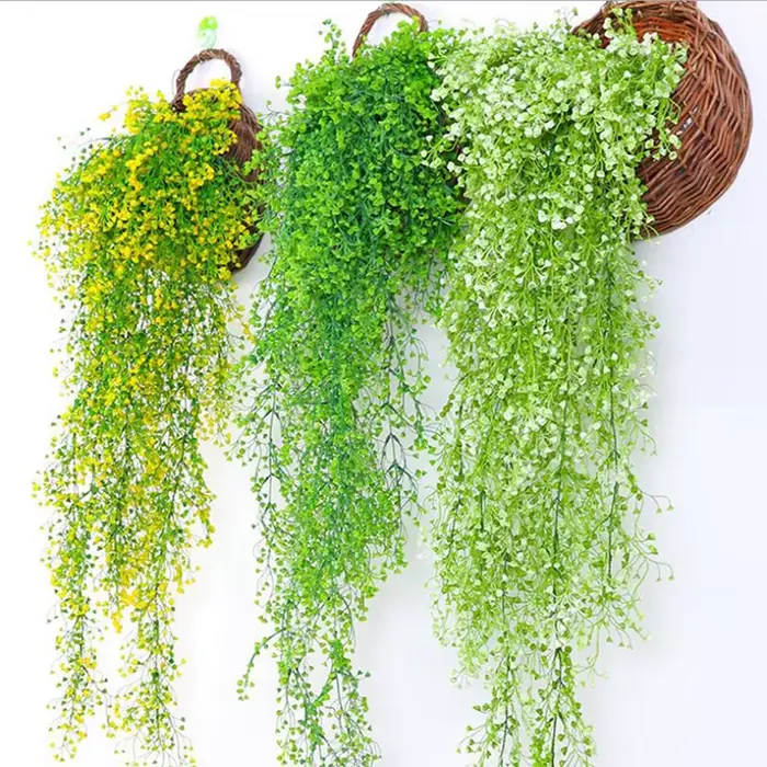 Plantes artificielles vignes fleur tenture murale Faux rotin intérieur extérieur plante verte plante fleur décoration murale décor à la maison