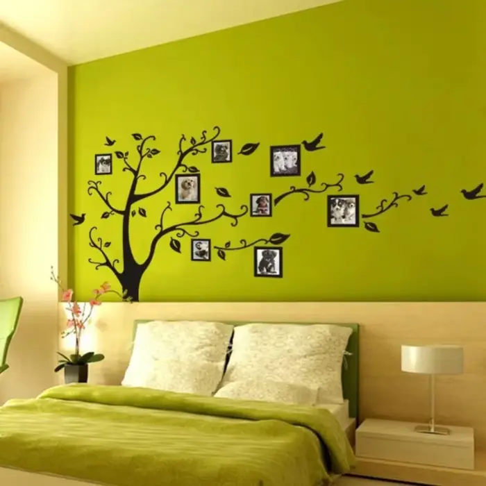 Offre spéciale 50*70 cm grand arbre Photo Stickers muraux décor à la maison salon chambre bricolage 3d mur Art