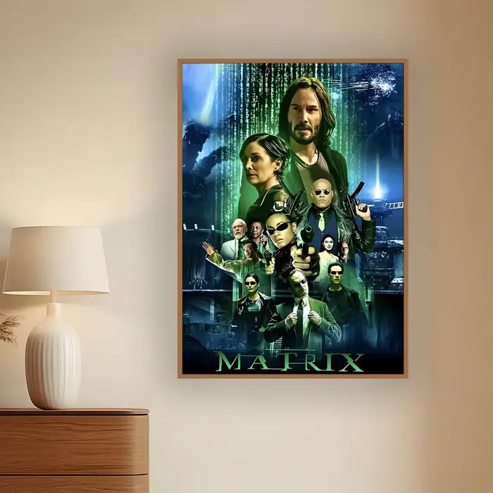 Affiches d'art graffiti du film T-The Matrix, décoration murale chic pour la maison, le studio, le bureau et la cafétéria