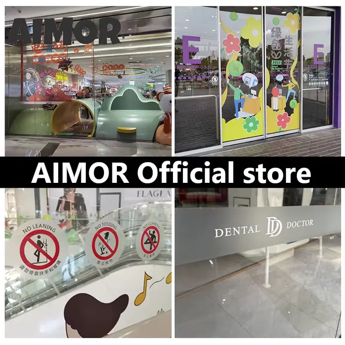 Film publicitaire ultra-transparent pour vitres, impression HD personnalisée, autocollant décoratif pour fenêtres, adhésif électrostatique blanc anti-UV