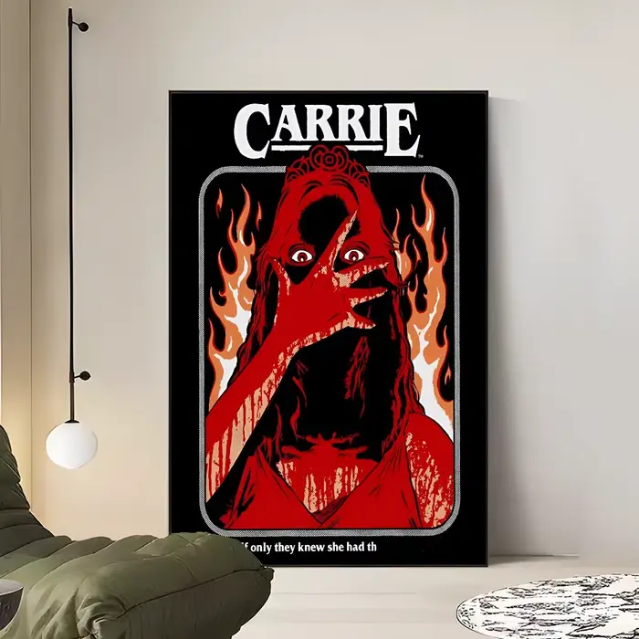 Affiches de film d'horreur rétro classique des années 70, affiche de qualité HD, peinture d'art mura