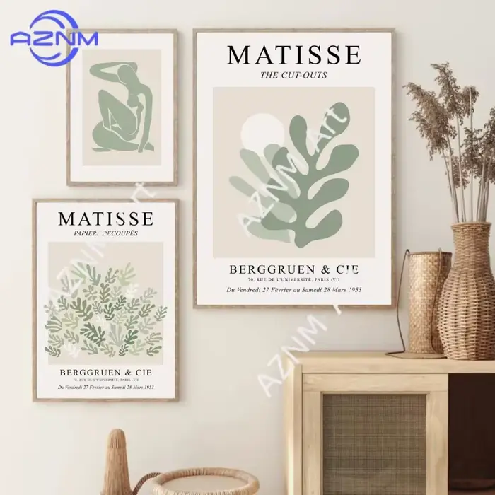 Affiches abstraites, impressions sur toile
