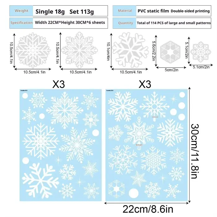 Autocollant de décoration de fenêtre de flocon de neige blanc pour la maison, autocollants muraux jo