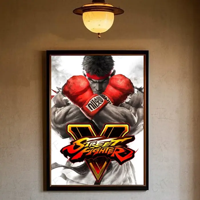Affiche de combat de jeu s-street HD, mur collant, imperméable, pour la maison, le salon, la chambre