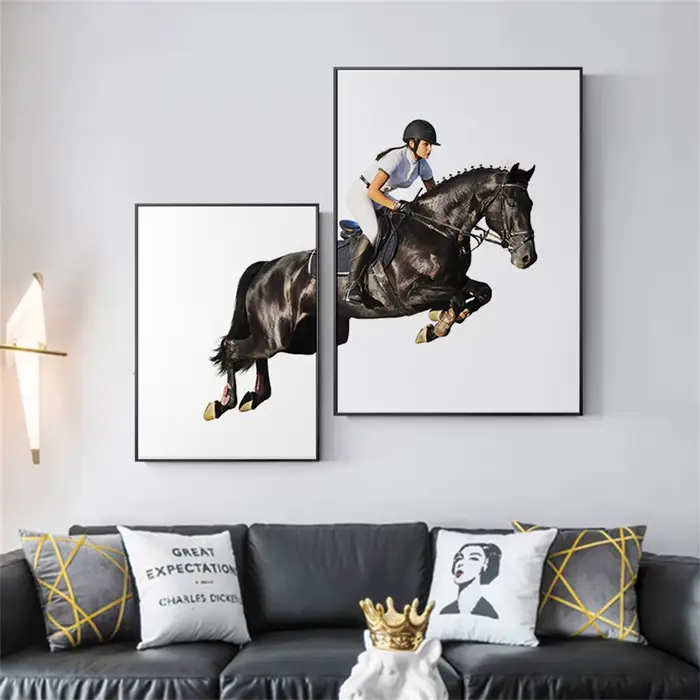 Cavalier équestre de course de chevaux