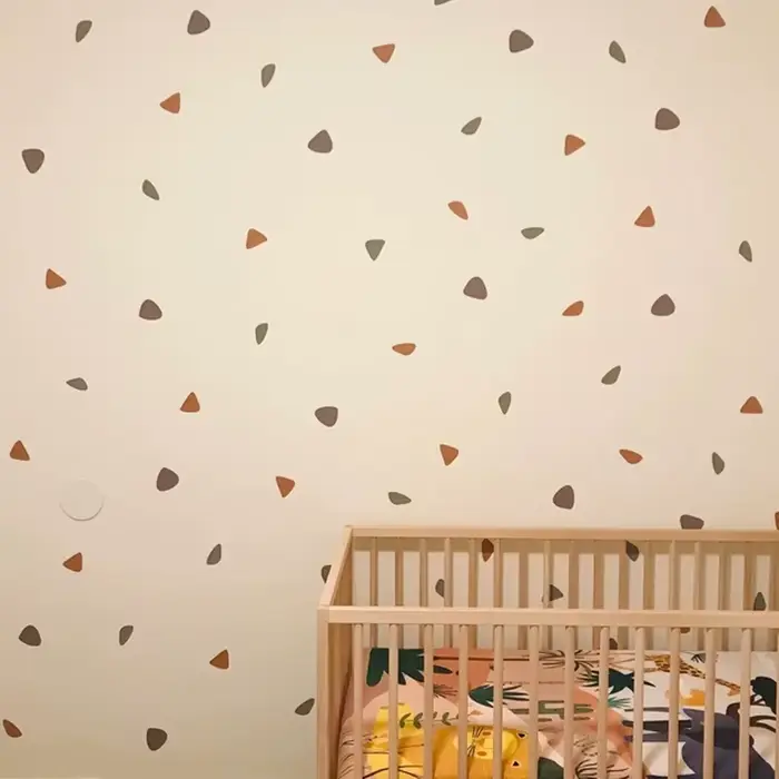 Autocollant mural triangles pour chambre de bébé fille et garçon