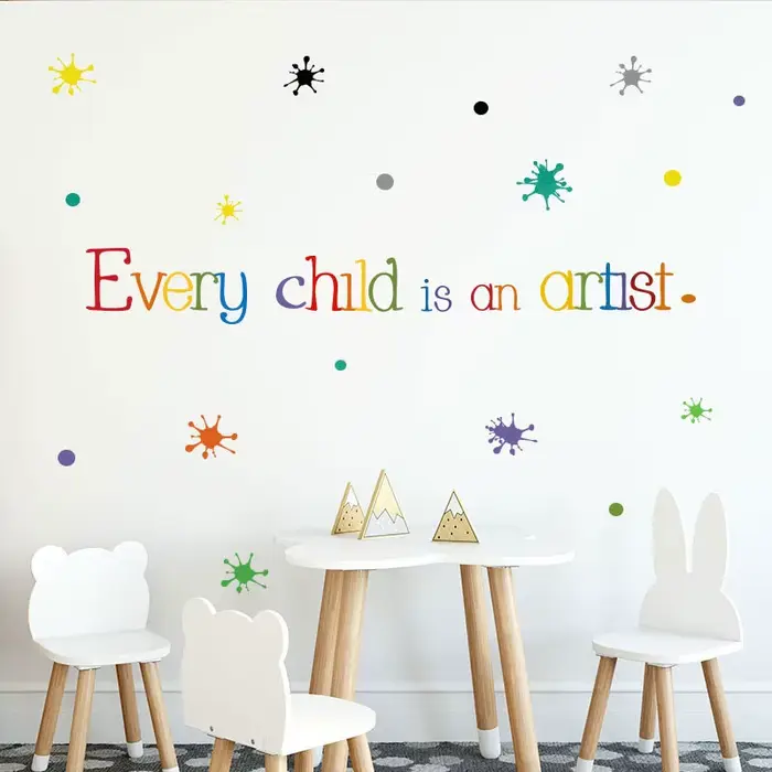 Autocollant Mural coloré pour chaque enfant
