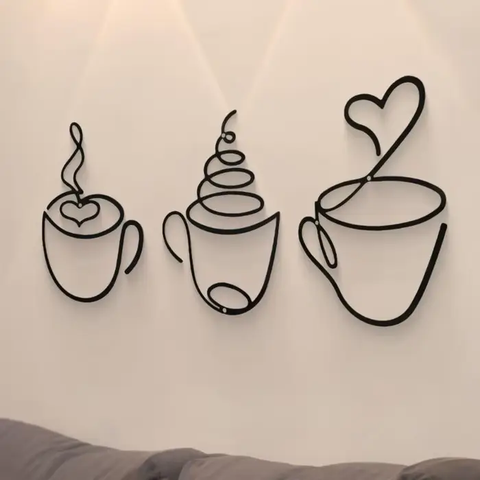 Tentures murales créatives pour café