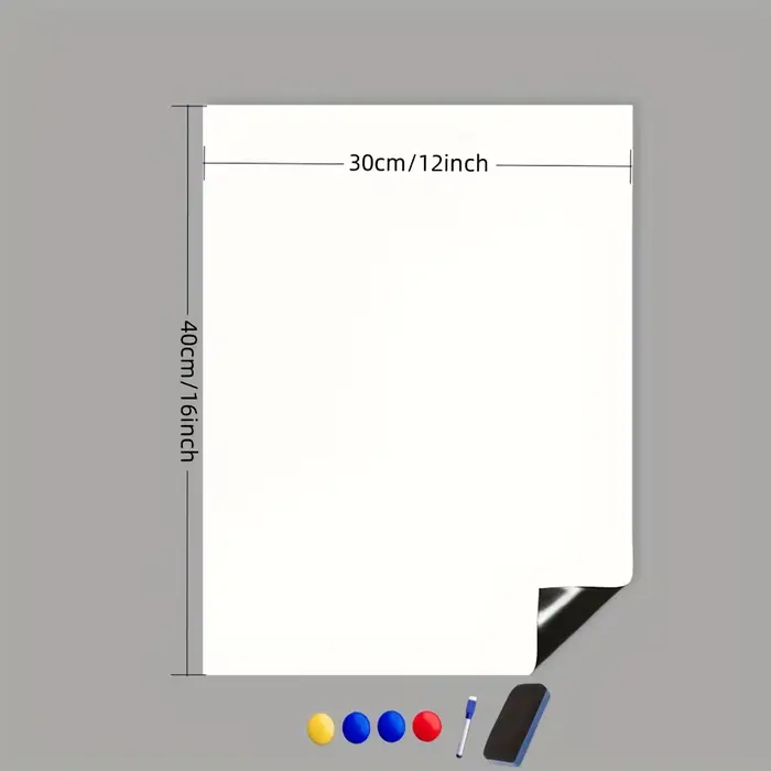 1 rouleau de papier peint pour tableau blanc magnétique, lingette sèche pour lave-vaisselle, autocol
