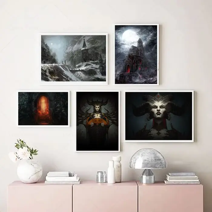 Diablo IV – affiche de jeu HD Lilith imprimée