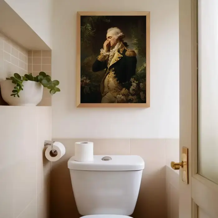 Affiche de toilette Vintage