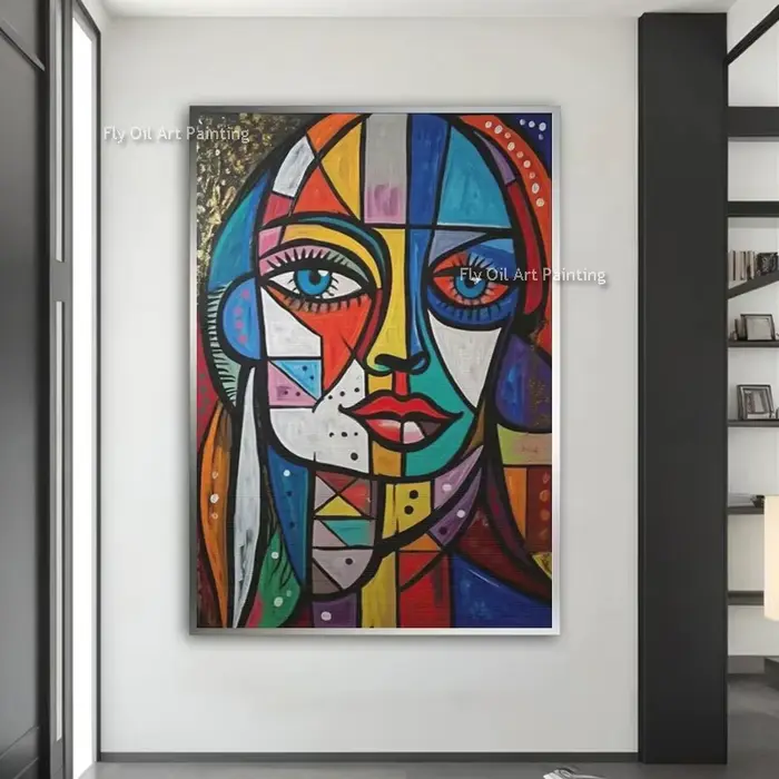 Toile de peinture à l'huile peinte à la main
