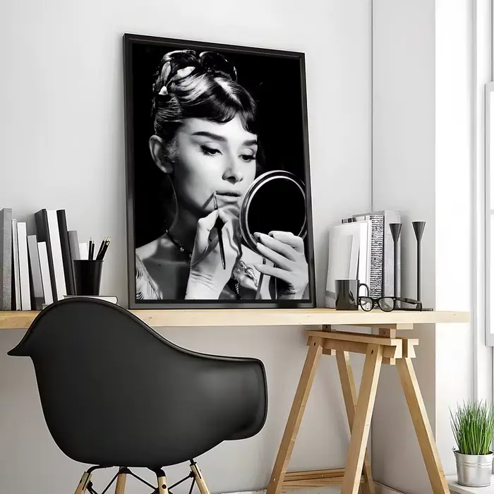 Affiche murale de la superstar Audrey Hepburn