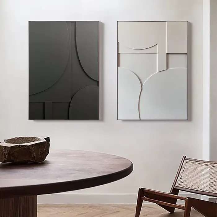 Toile de peinture géométrique effet nordique 3D