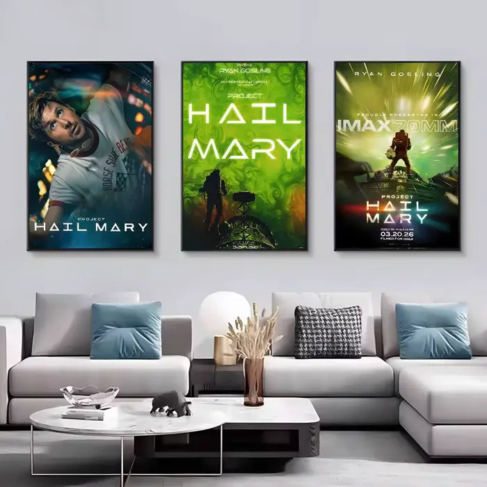 Project Hail Mary 2026 Movie Fashion Canvas Wall Art pour décoration murale de salon