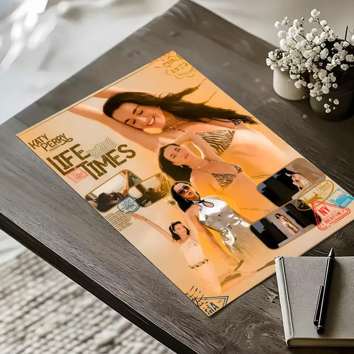Peinture d'album de la chanteuse K-Katy P-PerryS