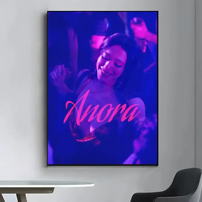 Affiche du film Anora, autocollants haute définition