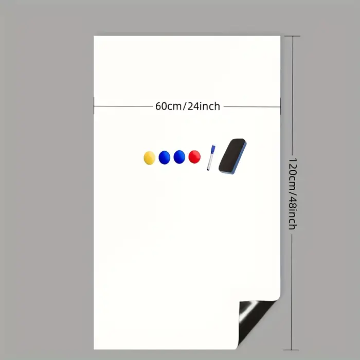 1 rouleau de papier peint pour tableau blanc magnétique