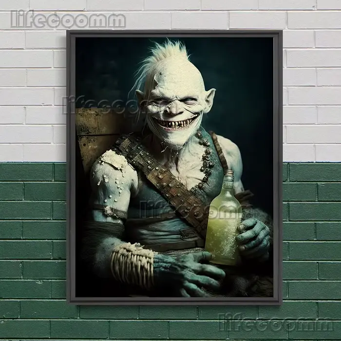 Peinture sur toile d'art mural vintage, impression d'affiche de bière, mise en œuvre de la bière ClS