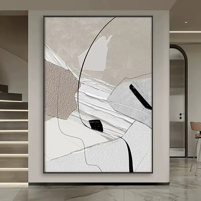 Peinture à l'huile abstraite sur toile