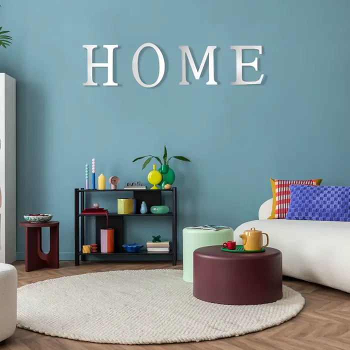 Autocollants muraux 3D en miroir alphabet de 4 pouces, lettres et chiffres autocollants en acrylique pour la maison, décoration artistique murale