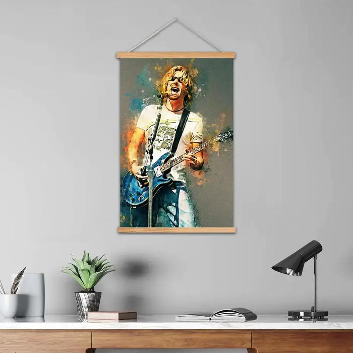 Chad Kroeger – peinture murale encadrée, affiche d'art sur toile et Art mural, décor de chambre fami