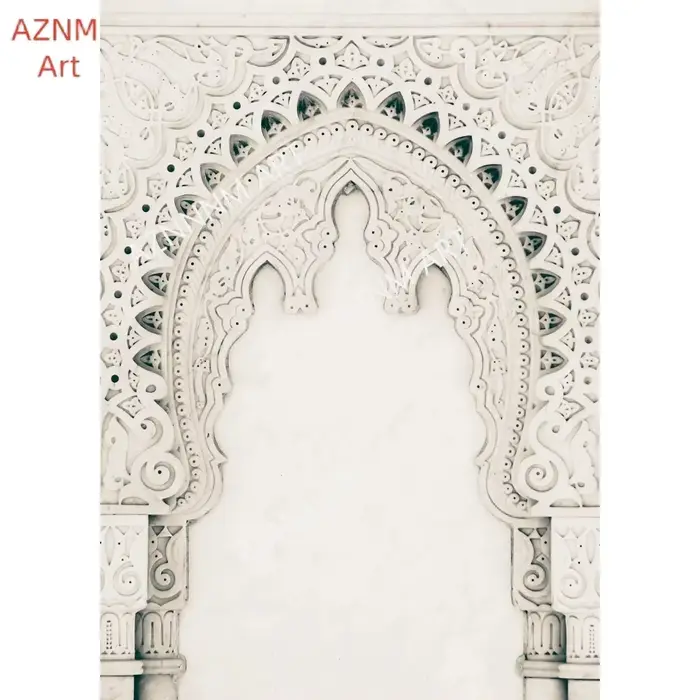 Toile d'art mural de porte marocaine