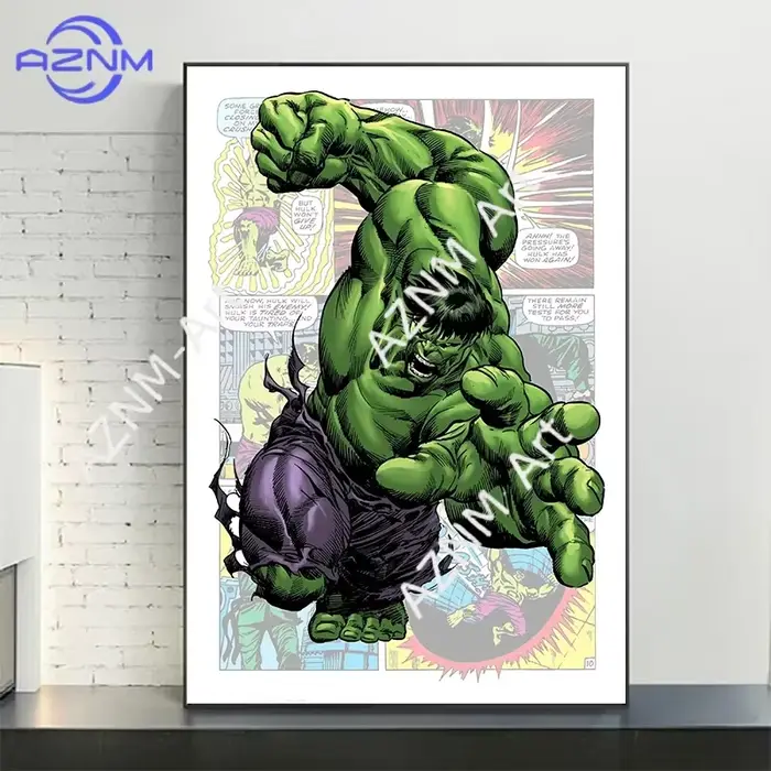 Ensemble d'affiches de super-héros de bandes dessinées