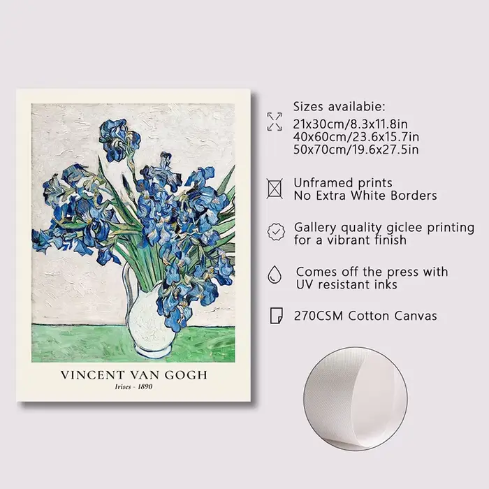 Van Gogh étoile Vase série affiche mur Art Matisse Vintage fleur toile peinture