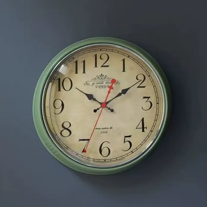 Grande Horloge Murale Américaine, Vintage, Shabby Chic, Salon, Rétro, Décoration de Maison, Chambre à Coucher, Bar Décoratif, Cadeau, SC624