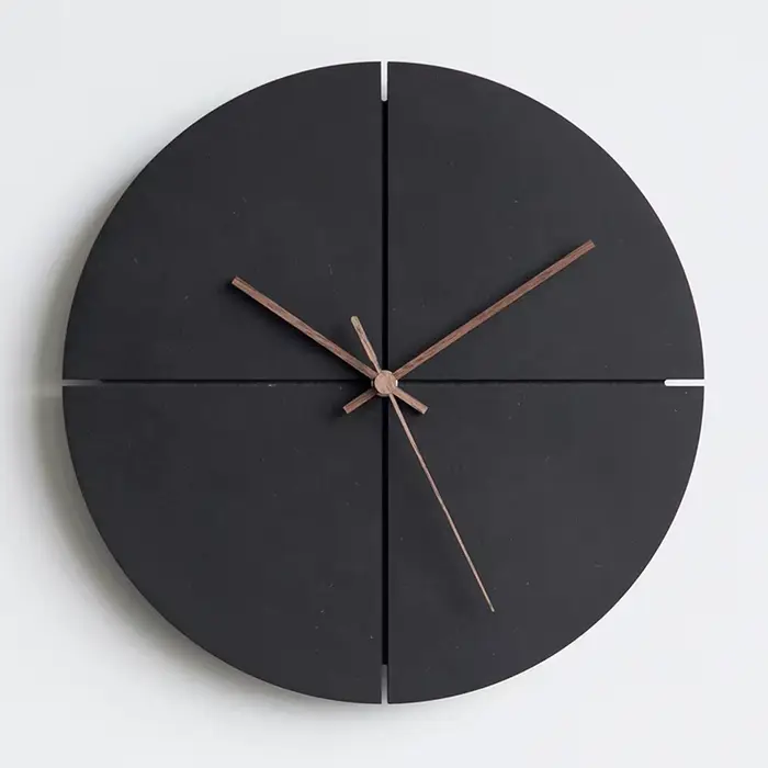 Horloges murales carrées italiennes, numérique unique, petit appartement, simplicité, décoration noi