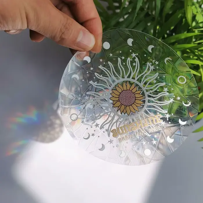Suncatcher-Autocollants de fenêtre en verre arc-en-ciel