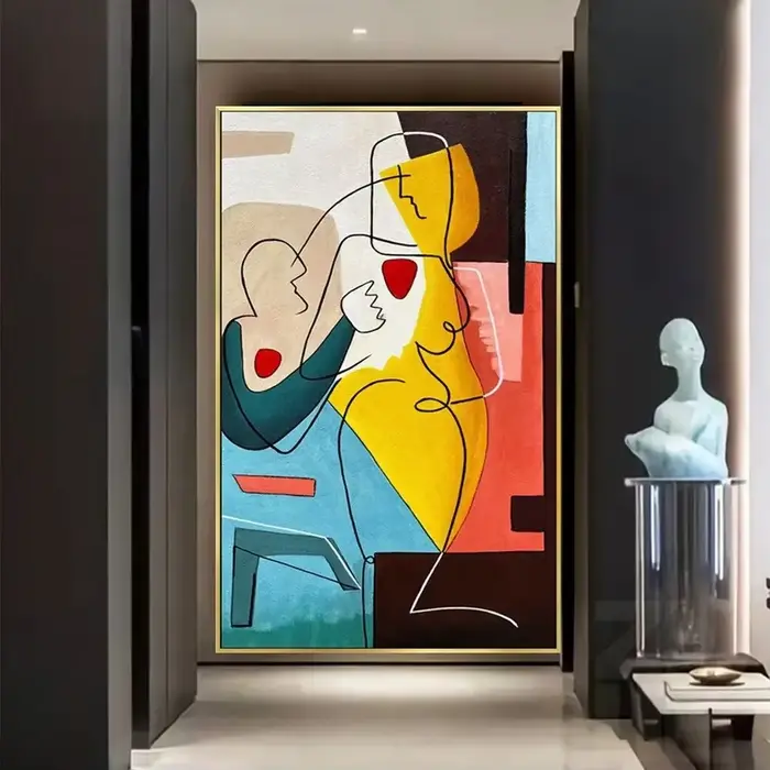 Affiche Murale Classique Scandinave Faite à la Main