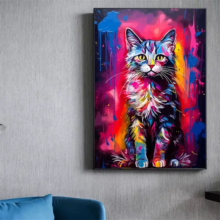 Peintures sur toile d'animaux aquarelle