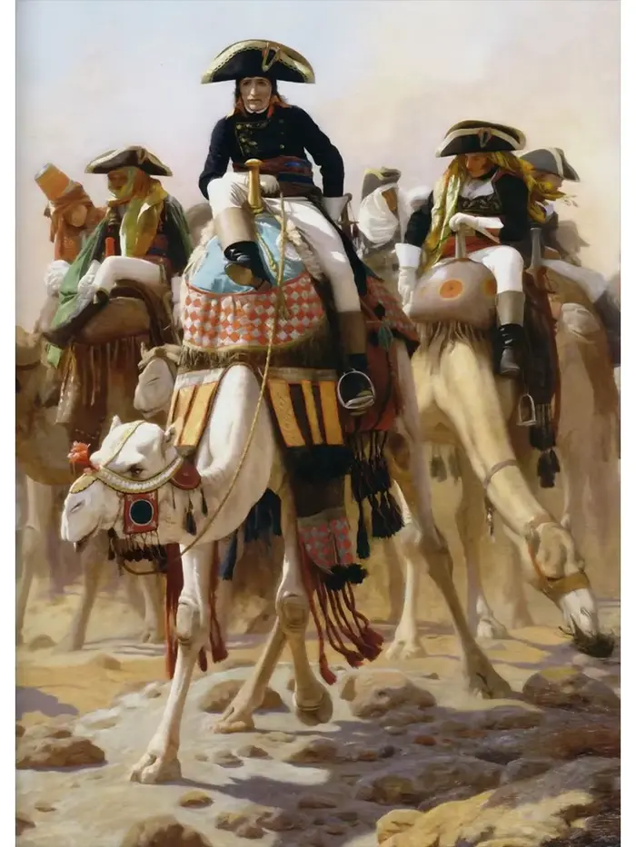 Portrait de Napoléon Bonaparte Traversant les Alpes, Couronne de Napoléon Ier, Peinture sur Toile, A