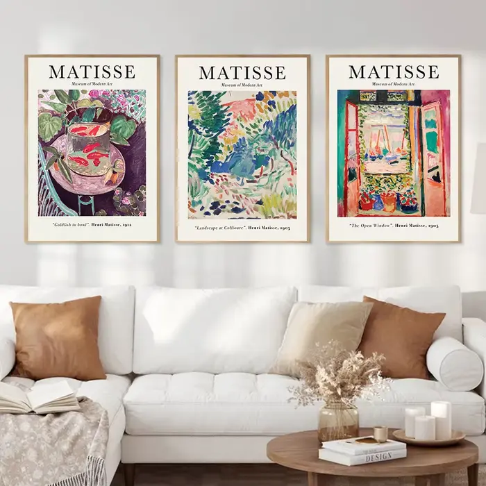 Affiches abstraites de ligne corporelle Matisse
