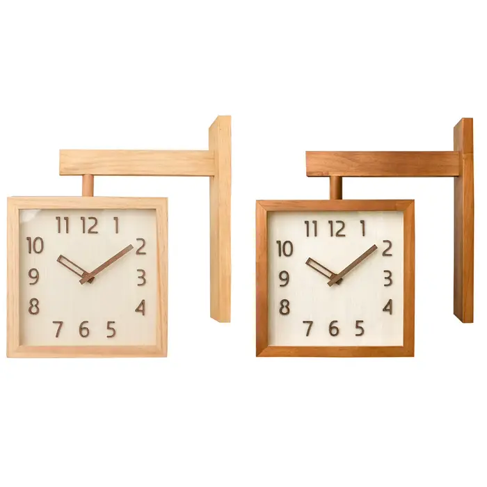 Horloge d'angle Double face