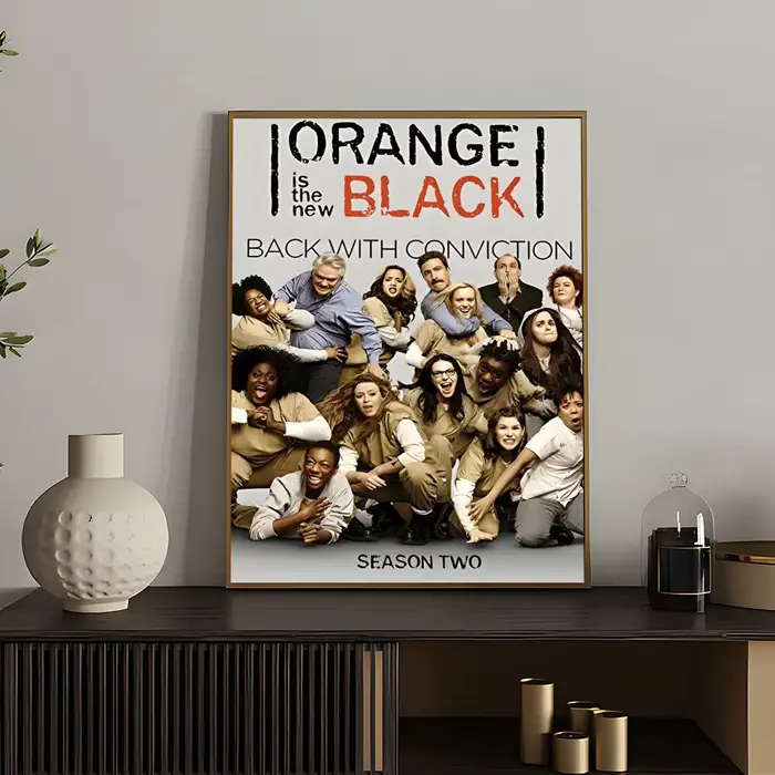 Film classique o-Orange est le nouvel affiche noire polyvalente HD étanche Art mural décor auto-adhé