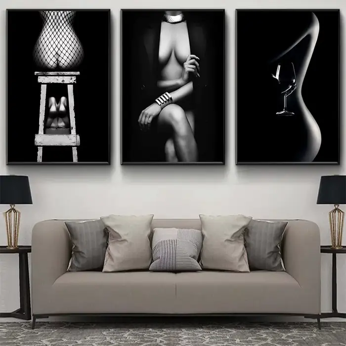 Affiche d'art Mural de femme nue Sexy