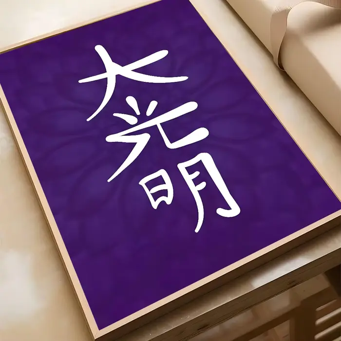 Symboles de Reiki Dai Ko Myo Cho Ku Rei Hon Sha Ze Sho Nen Art Décoration Murale Chambre Salon Maiso