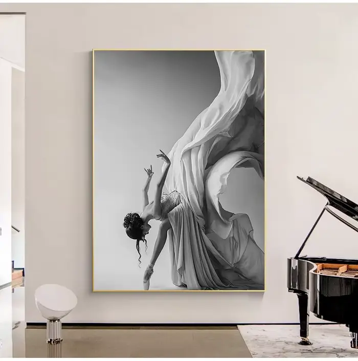 Affiche de peinture sur toile de phtalGirl de ballet moderne