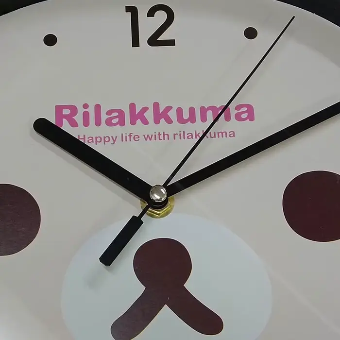 Horloge Murale à Quartz de Dessin Animé Rilakkumas Ours