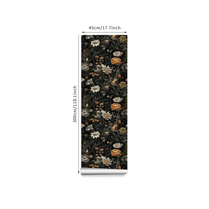 Papier peint floral conviviale ré Bergame pour chambre à coucher
