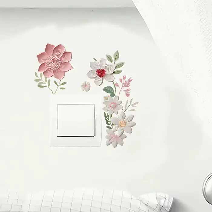 Autocollant mural en PVC amovible et imperméable