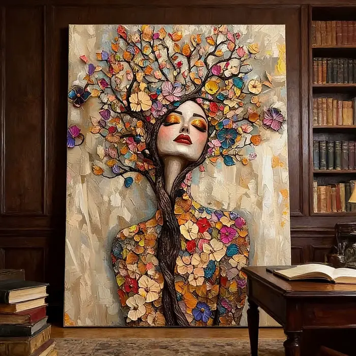 Peinture sur toile style Gustav Klimt